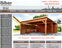 Tablet Screenshot of carport-muenchen.com